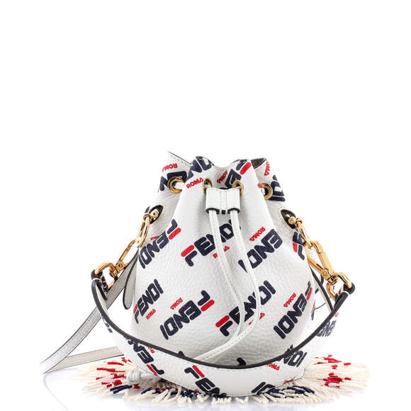 Fendi Mania Logo Mon Tresor Bucket Bag #165794F87B - Picture 2 of 7